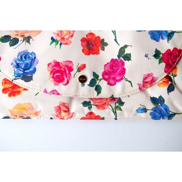 Ban.do Laptop Computer Bag Sleeve Button Flowers Padded 11.5" X 16" Unique Fun - Picture 2 of 7